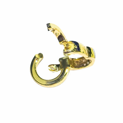 K18YG PG WG マルチバチカン チャーム ダイヤモンド バケットダイヤ フルダイヤ 18K コネクター ロック付き クラスプ 爪 ペンダント パーツ