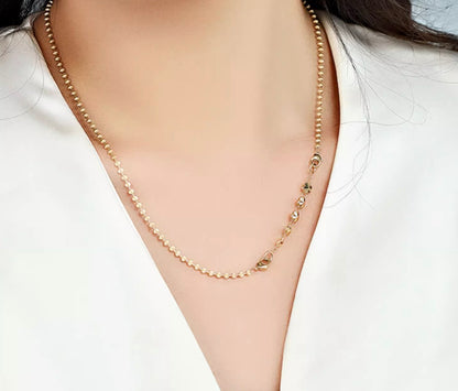 K18YG チャーム 桜 花 引き輪 ヒキワ 両端開口 チェーンパーツ アジャスター 繋ぎ  ネックレスパーツ YG イエローゴールド