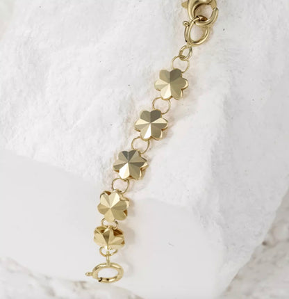 K18YG チャーム 桜 花 引き輪 ヒキワ 両端開口 チェーンパーツ アジャスター 繋ぎ  ネックレスパーツ YG イエローゴールド