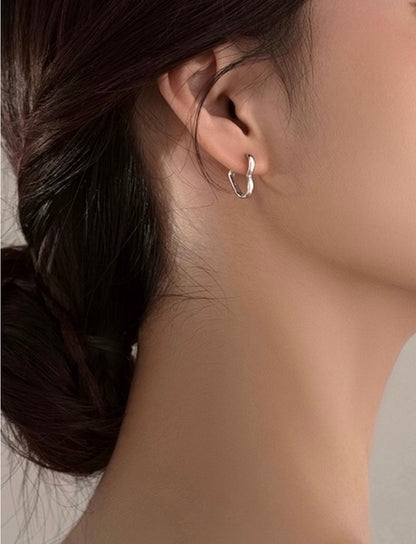 PT950 プラチナ ハート ピアス フープピアス ハート型 リングピアス