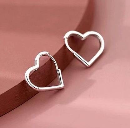 PT950 プラチナ ハート ピアス フープピアス ハート型 リングピアス