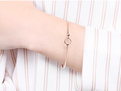 K18YG PG ワイヤーバングル 細め ブレスレット ワイヤー 弾力 18K 18金 YG イエローゴールド ピンクゴールド