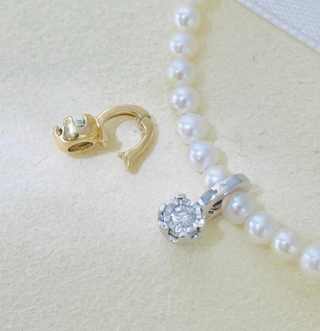 K18YG WG ダイヤモンド チャーム ダイヤ 18K バチカン ネックレスパーツ K18 YG イエローゴールド ホワイトゴールド ペンダント