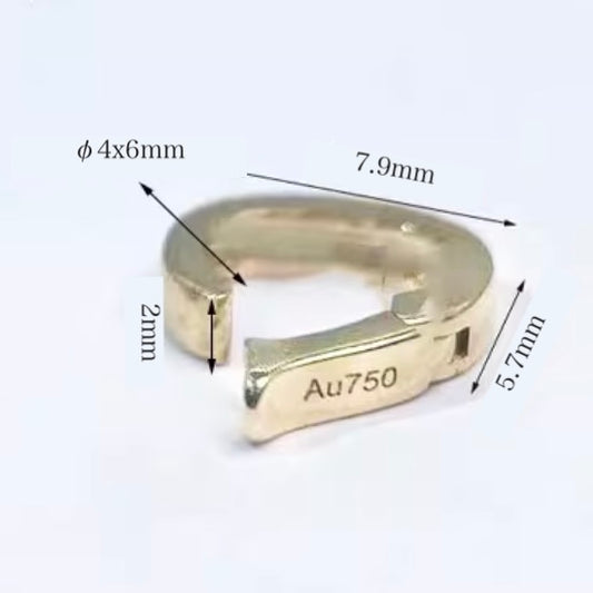 K18YG WG バチカン クリッカー ホワイトゴールド YG イエローゴールド 18金 18K ペンダントパーツ ジュエリーパーツ ネックレスパーツ 繋ぎ