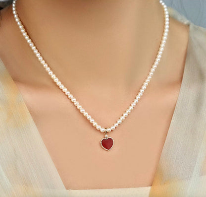 K18YG イエローゴール ド ハート ダイヤモンド ネックレス ペンダント バチカン レッドカーネリアン ブラックオニキス 白蝶貝 18K ペンダントトップ ネックレスチャーム 赤 黒 白