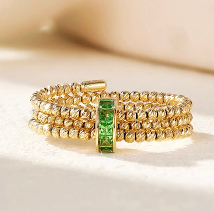 K18YG ツァボライト ルビー サファイア バチカン イエローゴールド 18金 18K グリーン 緑 チェーンパーツ ペンダントホルダー YG K18 パーツ