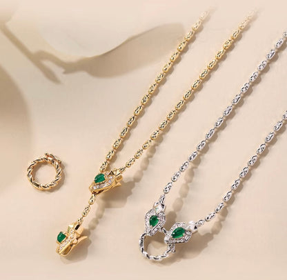 K18YG WG エメラルド ダイヤモンド ネックレス アジャスターチェーン バチカン ダイヤ 18K YG イエローゴールド K18WG ライスチェーン ビーンチェーン