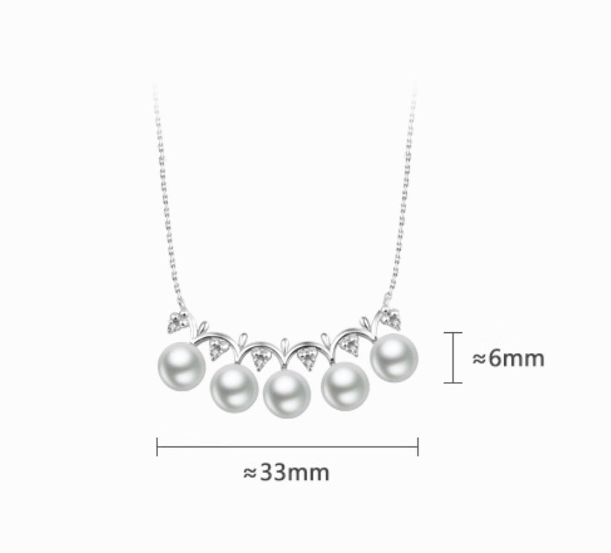 K18WG あこや真珠 ホワイトゴールド 18K 18金 ダイヤモンド ダイヤ WG K18金 ネックレス スマイルネックレス ペンダント アコヤ真珠 akoya