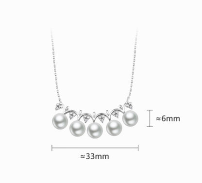 K18WG あこや真珠 ホワイトゴールド 18K 18金 ダイヤモンド ダイヤ WG K18金 ネックレス スマイルネックレス ペンダント アコヤ真珠 akoya