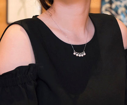 K18WG あこや真珠 ホワイトゴールド 18K 18金 ダイヤモンド ダイヤ WG K18金 ネックレス スマイルネックレス ペンダント アコヤ真珠 akoya