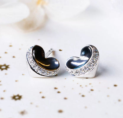 K18WG ハートピアス ダイヤモンド 18K 18金 ダイヤ WG K18 ピアス ハート ハート型 ホワイトゴールド