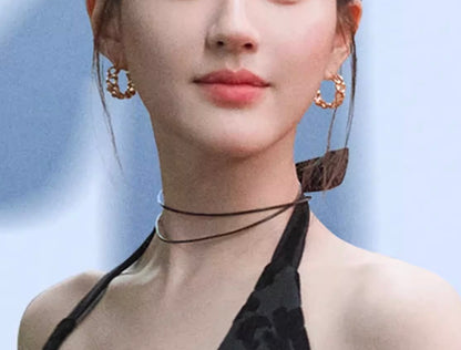 K18YG ピアス フープピアス リングピアス 18K 18金 YG K18 喜平チェーン チェーンモチーフ 中空ピアス イエローゴールド 大ぶり