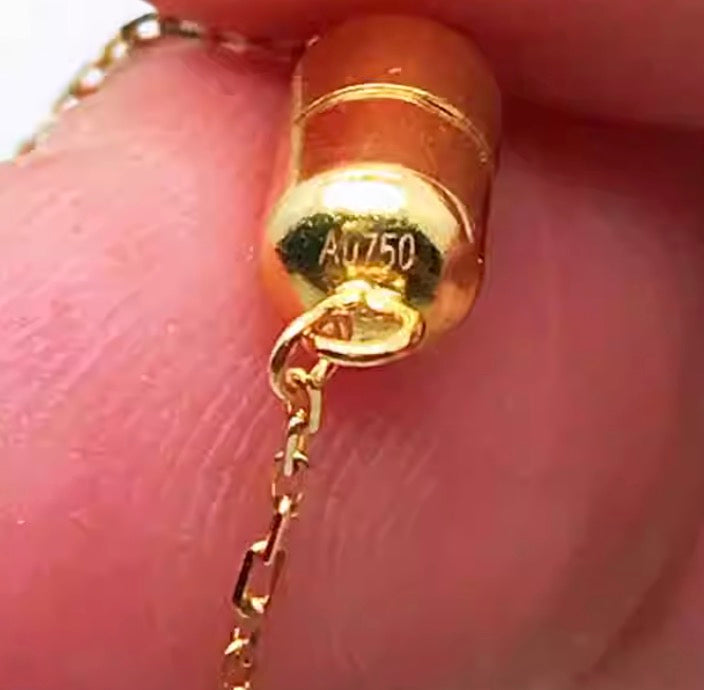 K18YG WG PG マグネット式 コネクティングパーツ 磁石 繋ぎ 18K YG K18 チェーンパーツ 留め具 留め金具 イエローゴールド ピンクゴールド ホワイトゴールド