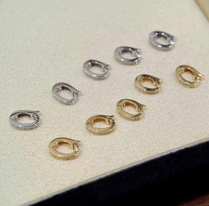 K18YG WG バチカン ダイヤモンド ダイヤ 18K YG K18 チェーンパーツ イエローゴールド ホワイトゴールド ペンダントホルダー クリッカー