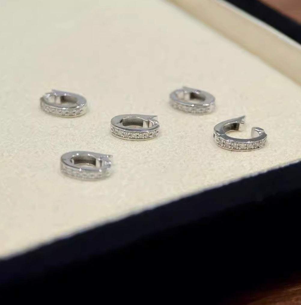 K18YG WG バチカン ダイヤモンド ダイヤ 18K YG K18 チェーンパーツ イエローゴールド ホワイトゴールド ペンダントホルダー クリッカー