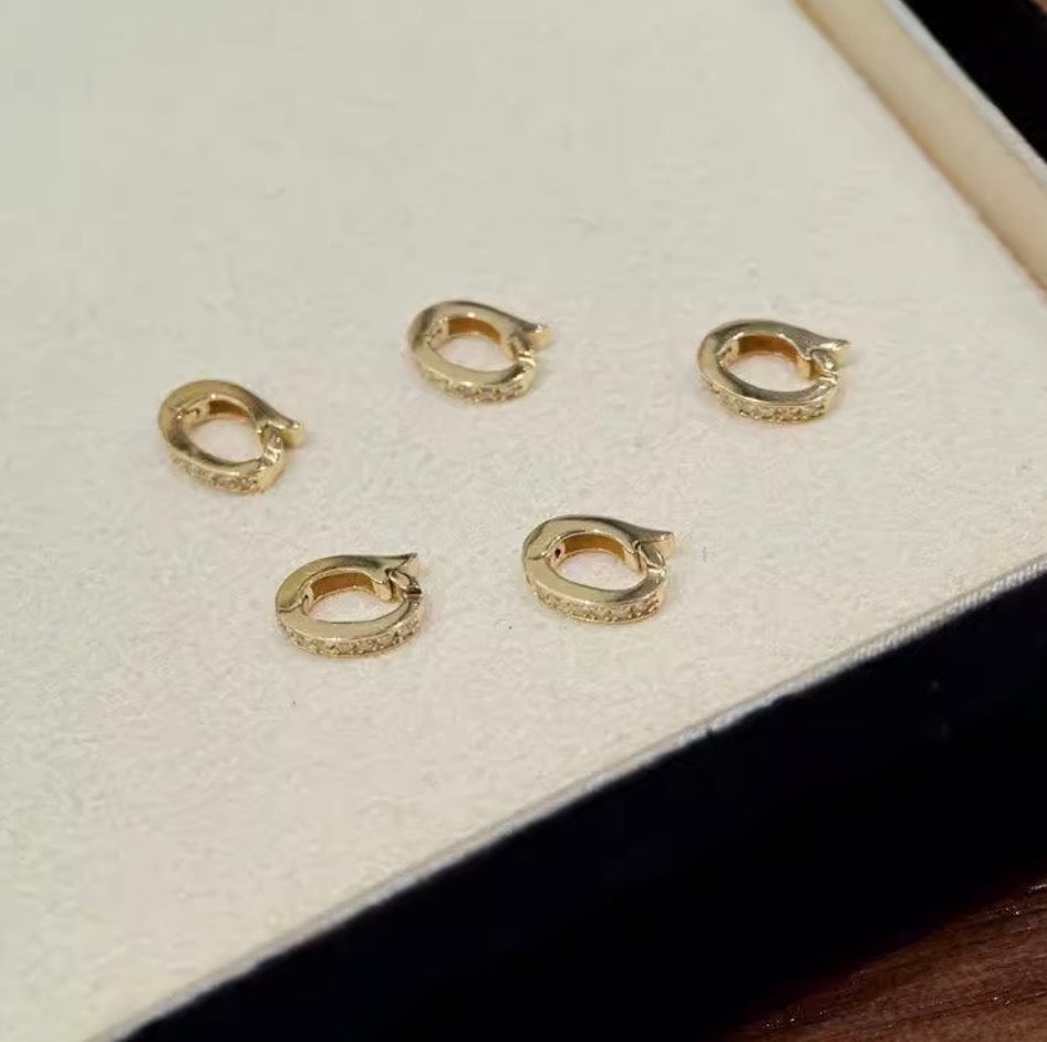 K18YG WG バチカン ダイヤモンド ダイヤ 18K YG K18 チェーンパーツ イエローゴールド ホワイトゴールド ペンダントホルダー クリッカー