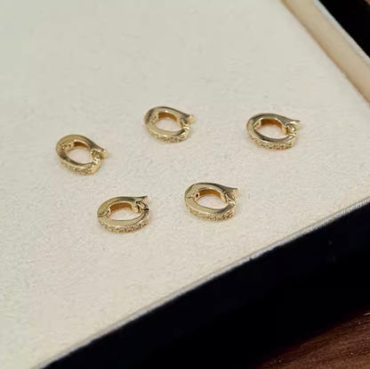 K18YG WG バチカン ダイヤモンド ダイヤ 18K YG K18 チェーンパーツ イエローゴールド ホワイトゴールド ペンダントホルダー クリッカー