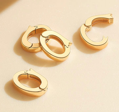 K18YG WG バチカン オーバル 18K YG K18 パーツ イエローゴールド ホワイトゴールド クラスプ 繋ぎ チェーンパーツ クリッカー