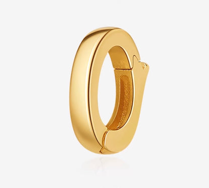 K18YG WG バチカン オーバル 18K YG K18 パーツ イエローゴールド ホワイトゴールド クラスプ 繋ぎ チェーンパーツ クリッカー