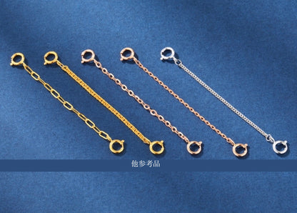 18k gold jewelry adjuster rope chain