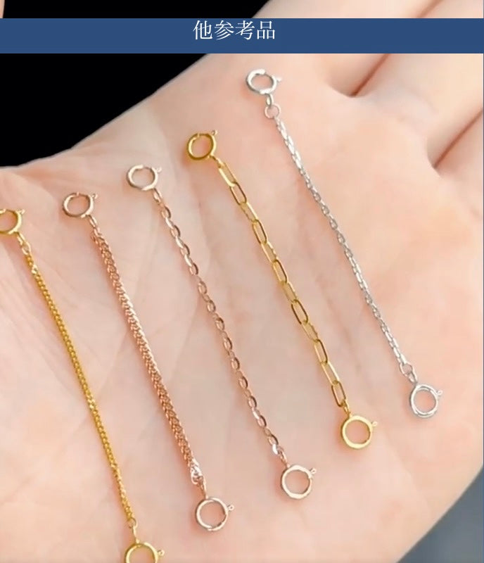 18k gold jewelry adjuster rope chain