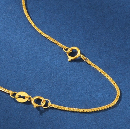 18k gold jewelry adjuster rope chain