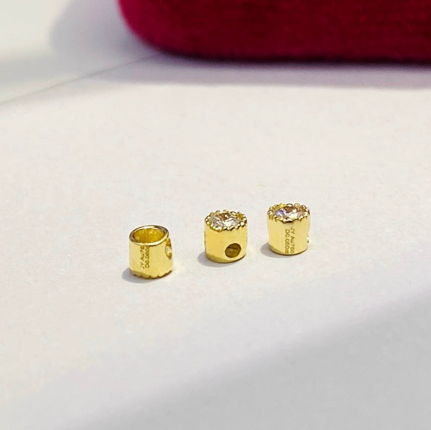 18k gold jewelry diamond charm