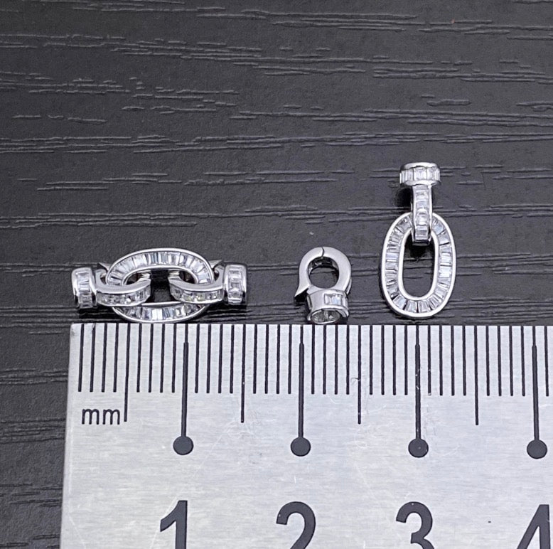 18k gold jewelry parts zircon