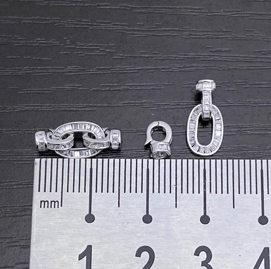 18k gold jewelry parts zircon