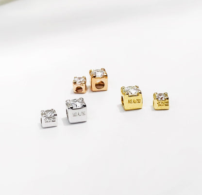 18k gold jewelry parts diamond