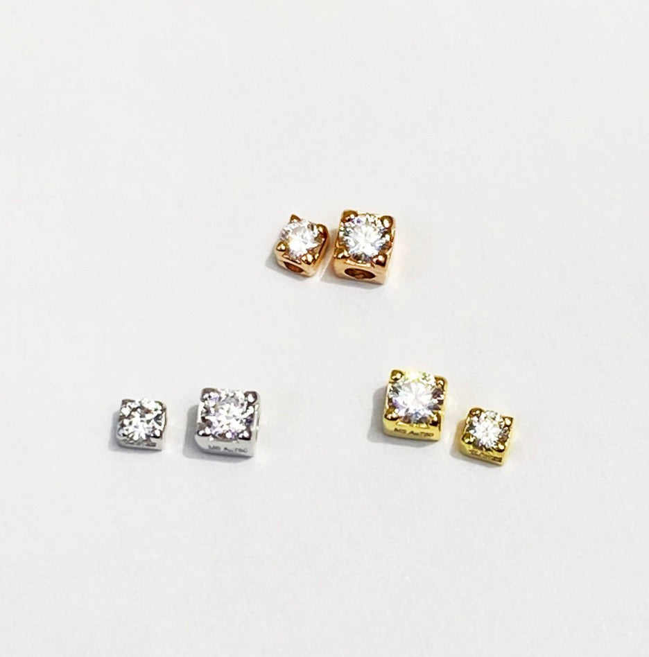 18k gold jewelry parts diamond