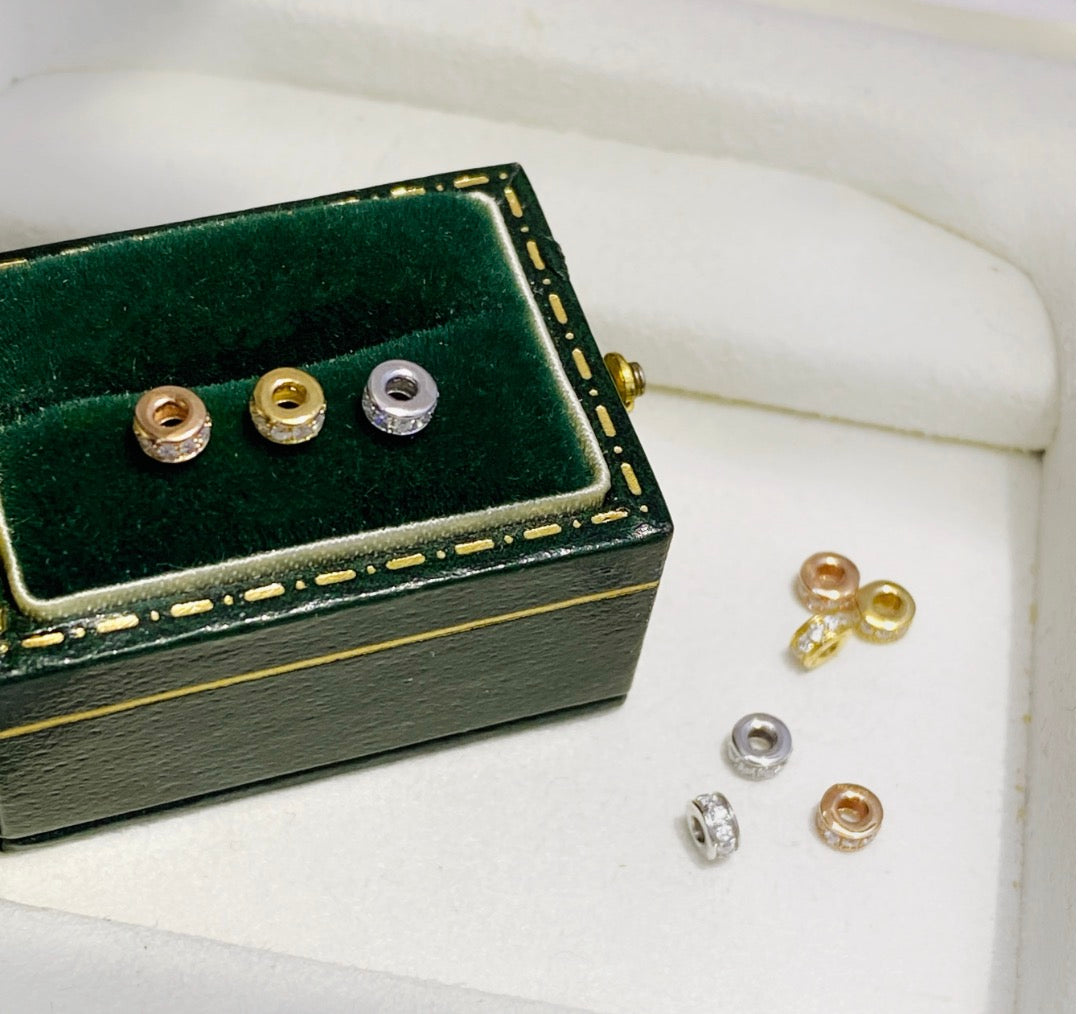 18k gold jewelry findings diamond