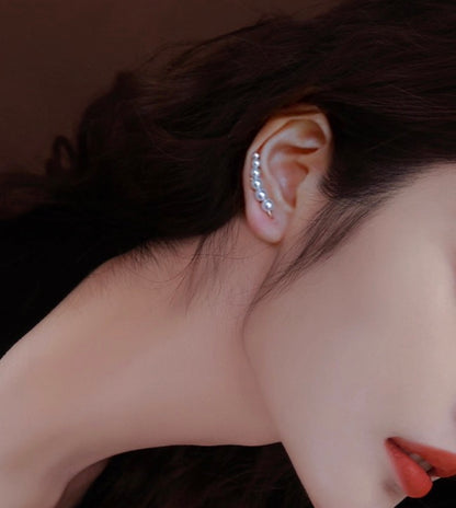 18k gold ear cuff akoya pearls