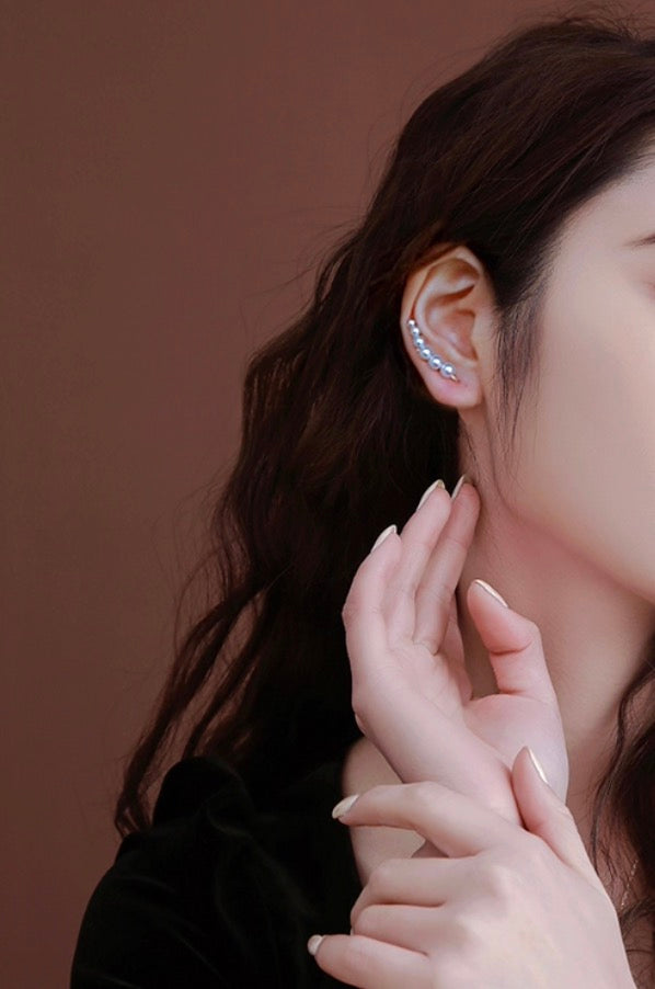 18k gold ear cuff akoya pearls