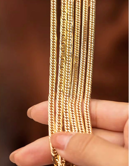 K18YG 喜平ブレスレット 【2.6mm】喜平チェーン 18K レディース シンプル 細め 華奢 YG イエローゴールド ブレス 喜平 ブレスレット