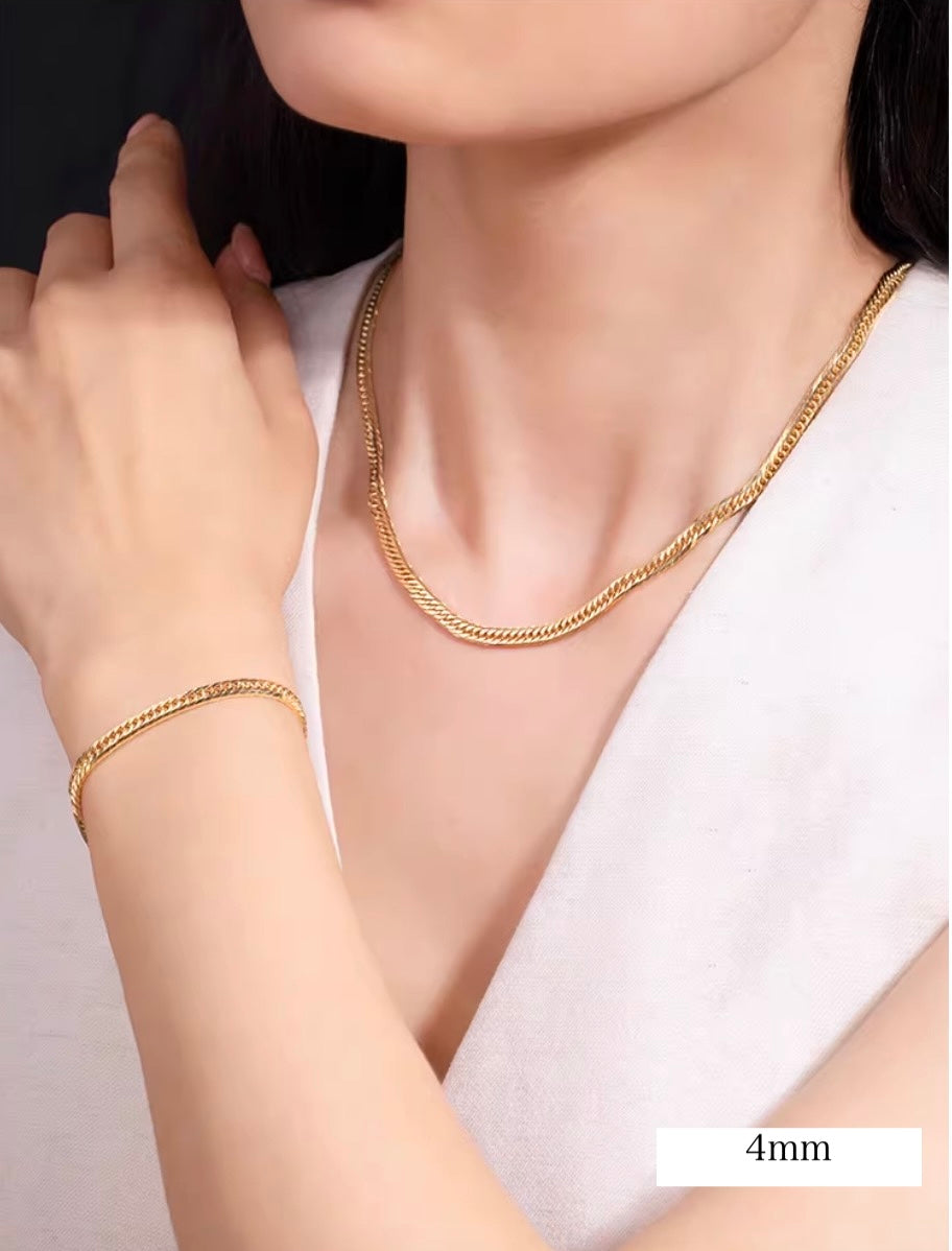 K18YG 喜平ブレスレット 【2.6mm】喜平チェーン 18K レディース シンプル 細め 華奢 YG イエローゴールド ブレス 喜平 ブレスレット