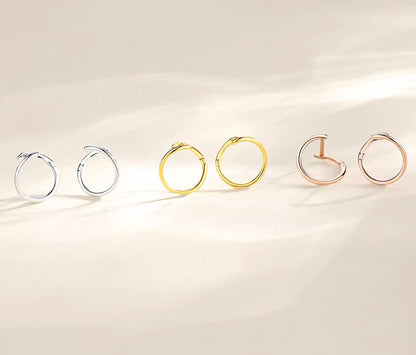 K18YG WG PG フープピアス シングルピアス 片耳 リングピアス イエローゴールド 18K ホワイトゴールド ピンクゴールド