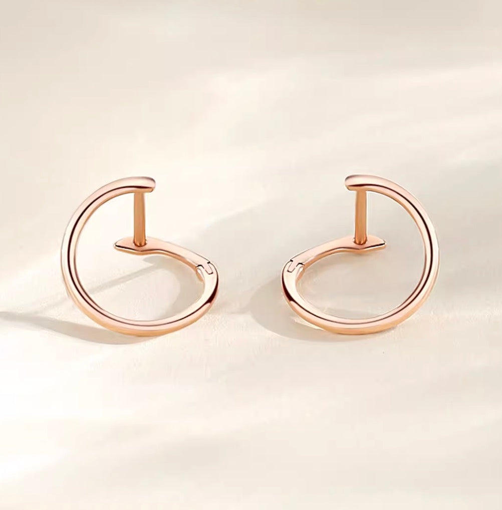 K18YG WG PG フープピアス シングルピアス 片耳 リングピアス イエローゴールド 18K ホワイトゴールド ピンクゴールド