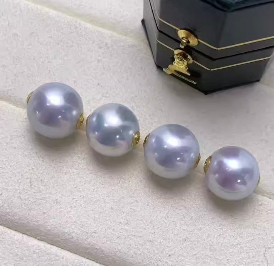 K18YG 白蝶真珠 オーストラリア産 ホワイトパール 一粒ペンダント スルーネックレス イエローゴールド 18k white pearl pendant