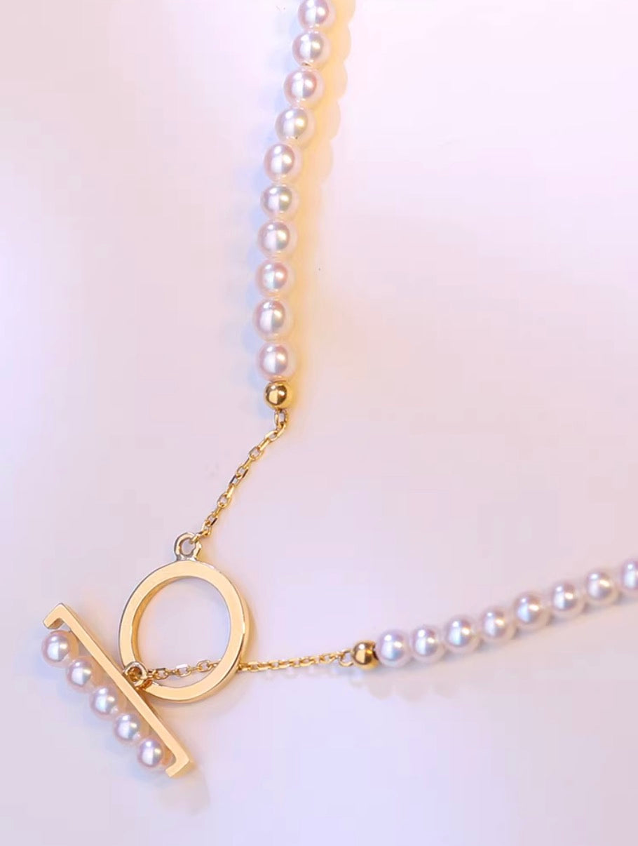 K14YG あこや真珠 ベビーパール ベビーアコヤ ネックレス イエローゴールド YG 14K あこや アコヤ真珠 ベイビーパール ベイビーアコヤ