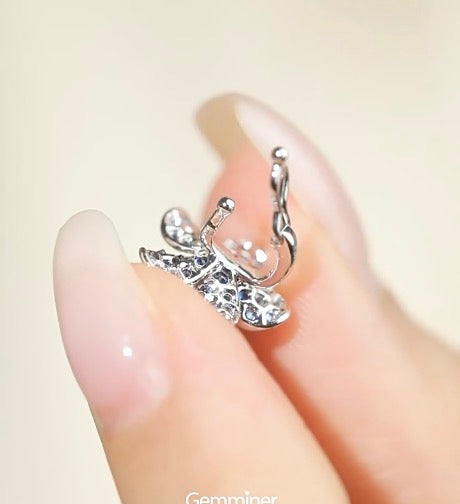 K18YG ペンダント チャーム 花 バチカン パーツ 18K ダイヤモンド ダイヤ チェーンパーツ クラスプ K18