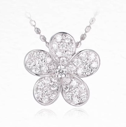 K18YG ペンダント チャーム 花 バチカン パーツ 18K ダイヤモンド ダイヤ チェーンパーツ クラスプ K18