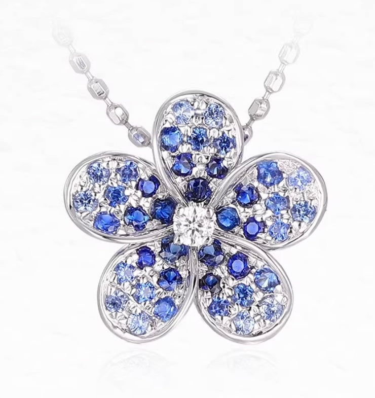 K18YG ペンダント チャーム 花 バチカン パーツ 18K ダイヤモンド ダイヤ チェーンパーツ クラスプ K18