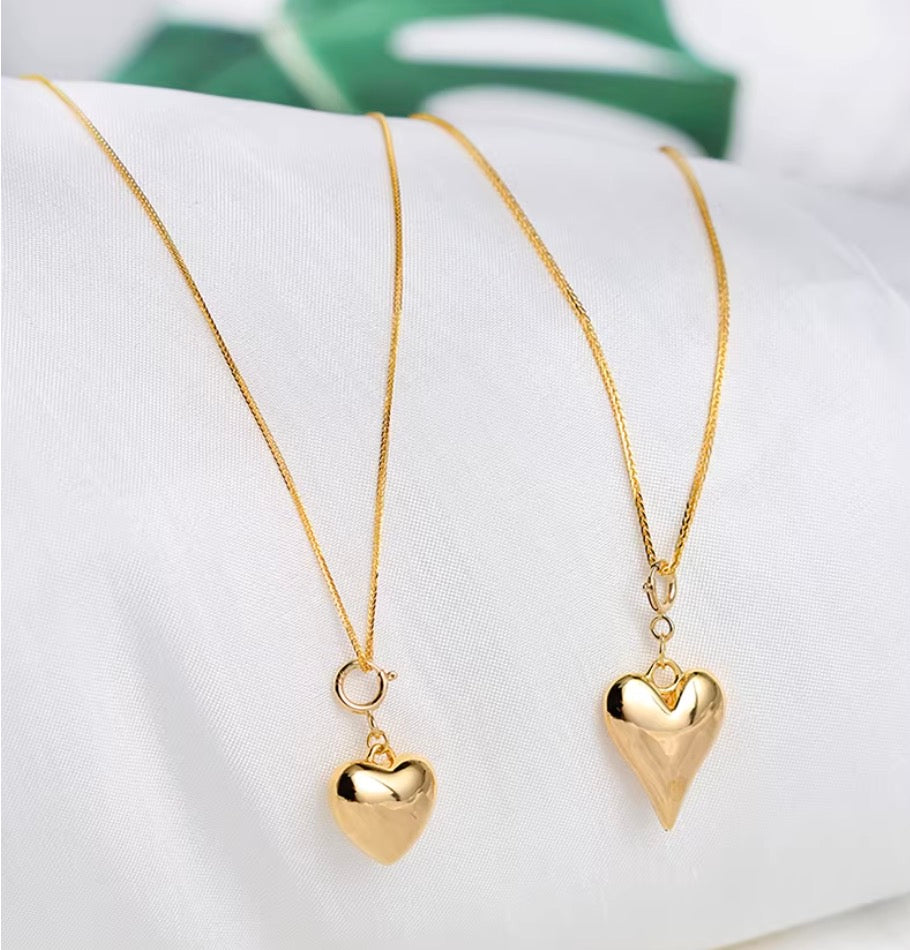 K18YG チャーム ペンダント ハート ティアドロップ 三角形 スクエア エンドパーツ 18k 引き輪