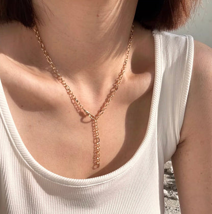 K18YG オーバルチェーン デザインチェーン イエローゴールド ネックレス 18k  メンズ レディース 太め 太い オーバルミックスチェーン