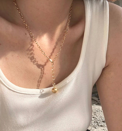 K18YG オーバルチェーン デザインチェーン イエローゴールド ネックレス 18k  メンズ レディース 太め 太い オーバルミックスチェーン