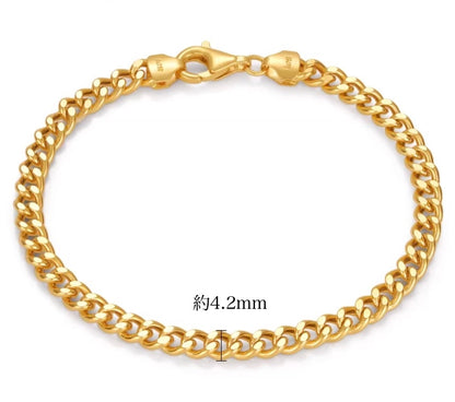 K18YG 喜平チェーン ブレスレット 18K チェーンブレスレット レディース メンズ 太め 喜平 イエローゴールド ブレス