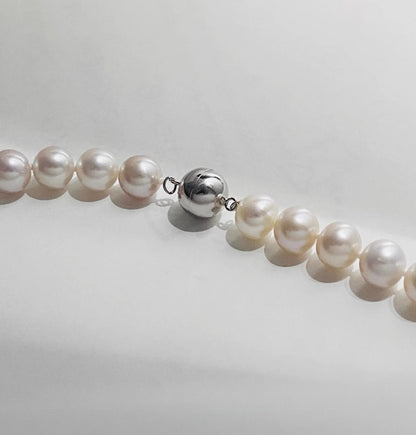 PT950 留め金具 留め具 プラチナ 球体 丸 パール用 ネックレス用 チャーム 磁石 マグネット ジュエリーパーツ ワンタッチ クラスプ DIY