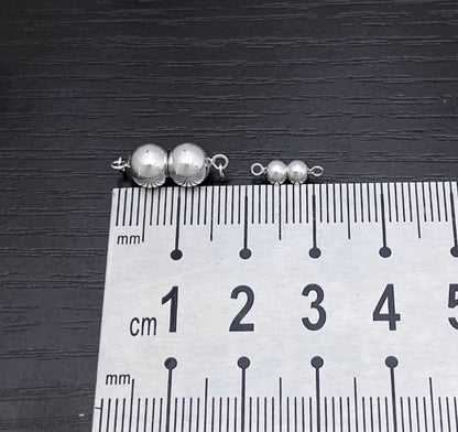 K18YG WG 留め金具 留め具 球体 丸 パール用 ネックレス用 チャーム 磁石 マグネット ジュエリーパーツ ワンタッチ クラスプ