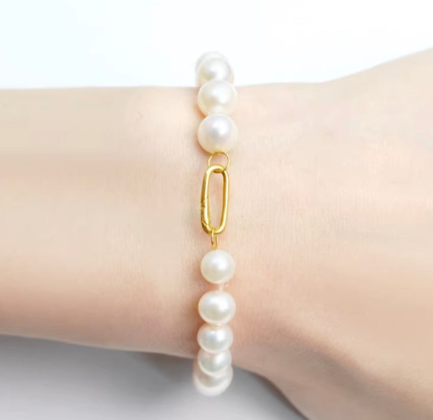 K18YG WG オーバルクラスプ スナップ開口 チャーム 18K チェーンパーツ 留め具 アジャスター イエローゴールド ホワイトゴールド コマ